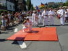 Natascha wirft Leonie mit Seoi-otoshi links.