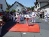Carolin wirft Daniel mit O-goshi.