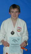 Bronze-Gewinner der Hessischen Einzelmeisterschaften U17 m 2007 -81 kg: Thomas Driedger.