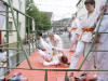 Tim wirft Natascha mit O-soto-otoshi (Gro�er Au�ensturz).