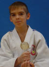 Bronze-Gewinner der Hessischen Einzelmeisterschaft U13 m 2010 -31 kg: Alex Kapanizki.