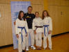 Unsere Damen Natascha Ronzheimer, Clarissa H�hn und Marie Dinkel mit Olympiasieger Ole Bischof.