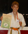 Hessischer Vize-Kyu-Meister der U14m 2011 -40 kg: Juri Kapanizki.
