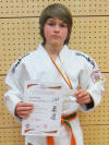 Hessischer Vizemeister der U14m 2011 -43 kg: Philipp Michel.