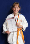 Hessenmeisterin der U13 -40 kg 2012: Katrin Kapanizki.
