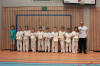 Von links: Paul-David Will, Max Naumann, Amelie Makowski, Xenia Geringer, Emil Will, Justus Makowski, Leon Peter Portner, Rasmus Michel, Silas Rasmussen, Lilli Born, Trainer Steffen Makowski.