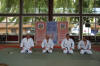 Von links: Michaelo Walter (5. Dan), Gunter Bischof (8. Dan), Dirk Ronzheimer (4. Dan), Steffen Makowski (1. Dan)